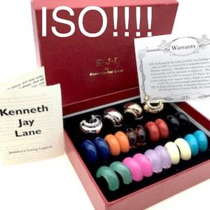 Kenneth Jay Lane interchangeable earring set